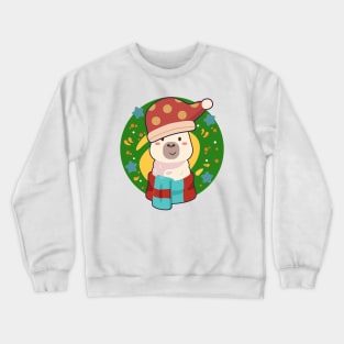 Llamas Christmas Graphic Santa Funny Ugly Sweater Llamas Crewneck Sweatshirt